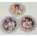 3 Elvis Presley TBC collectors plates by Nate Giorgio and Bruce Emmett for Bradford Exchange.