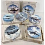 12 ceramic Limited Edition collectors plates featuring aircraft. A set of 10 Coalport "Reach for the
