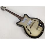 Unbranded Semi-Acoustic Archtop Electric Guitar in Olive Green Sunburst Colour. Featuring wooden