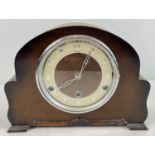 A vintage Bentima wooden cased Westminster chime mantle clock. With Perivale movement, complete with