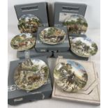 7 Wedgwood ceramic collectors plates from the "Life on The Farm" series by John L Chapman. 6 in