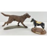 Border Fine Arts Studio Chocolate Labrador (A20970) from the Action Dogs series. Together with a