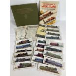 A collection of 20 1920's steam train cards presented with American "The Popular" magazine. Together