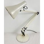 A vintage cream coloured 'Anglepoise' lamp, labelled inside shade. In working order.