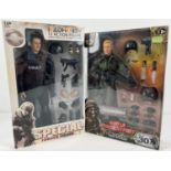 2 boxed 12" 1:6 scale action figures complete with accessories. World Peacekeepers Parajumper (PJ)