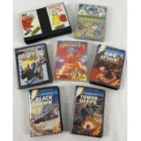7 assorted vintage ZX Spectrum games in original cases. Comprising: Gauntlet & Gauntlet II, Black