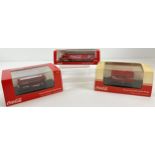 3 boxed collectors diecast vehicles by Oxford advertising Coca Cola. Routemaster London Union double