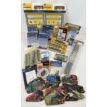 A collection of new and used model railway accessories. To include: Superquick cardboard building