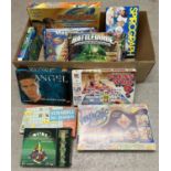 A large box of assorted vintage & more modern games & toys. To include: 3 boxed magnetic