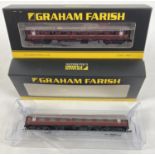 2 Graham Farish by Bachmann boxed model railway 1:148 scale 374-816A BR Mk1 FO First Open Maroon