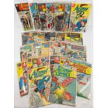 31 vintage issues of Action Comics comic books by DC Comics. Issues dating from 1965-1977.