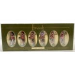 A box of Britains hand painted metal 'Regiments of All Nations' soldiers for Harrods. 1:32 scale