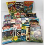 A collection of 19 assorted 1970's children's annuals, to include: Bunty, Sindy, Blue Peter, The Sun