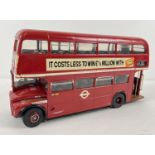 A 1:24 scale Sunstar 2913 RM21 VLT21 Routemaster double decker bus by Sunstar. Vernons Pools and The