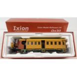 A boxed Ixion Models Coffee Pot No 2 (preserved livery) loco/coach IOS-CP2. ON30 scale, 1:48.