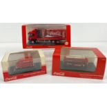 3 boxed Oxford diecast collectors model vehicles with Coca Cola advertising. Citroen H Van,