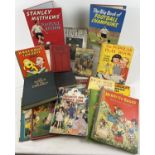 A box of assorted children's vintage books and annuals. To include: Peter Pan and Wendy from