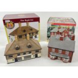 2 boxed 1:76 scale model railway houses. Skaledale Station Hotel by Hornby and The Bush Inn by