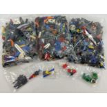 A box of assorted bags of Lego pieces to include 2 small, sealed bags.