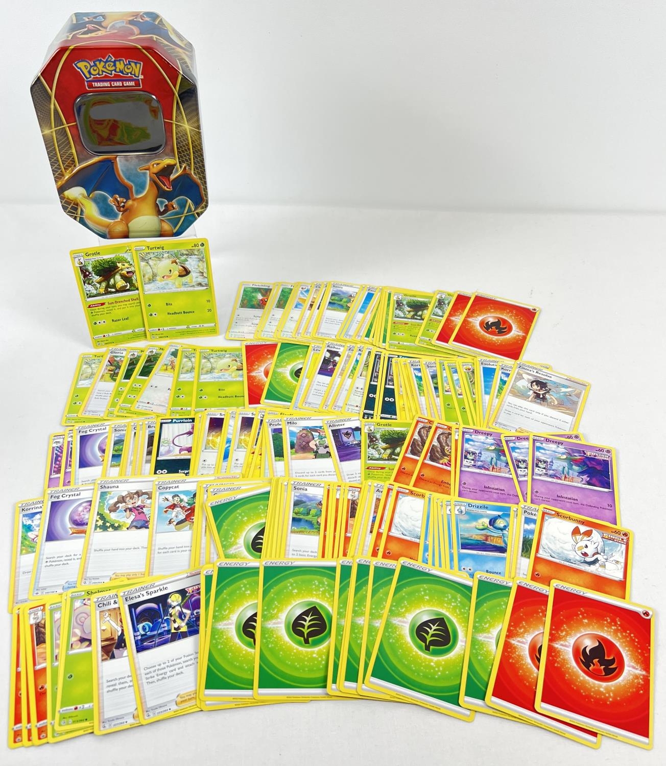 Approx. 150 modern PokÃ©mon trading cards. To include cards from various Sword & Shield sets,
