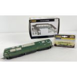 An unboxed Hornby R863 BR Green Class 47 diesel locomotive together with an N Gauge Graham Farish by