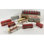 A model Eastern Counties bus depot together with a collection of diecast Eastern Counties and