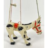 A 1950's Moko diecast Muffin the Mule string puppet "Muffin Junior", in original box. Box has tear