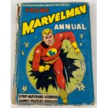 Young Marvelman annual 1957, published by L. Miller & son and illustrated by Mick Anglo. Some damage