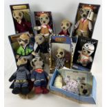 7 boxed and 4 unboxed Compare the Meerkat plush toys. To include Limited Edition Batman V's Superman