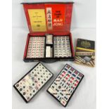 A vintage H.P. Gibson & Sons Ltd Mah Jong set in original carry case with rules book and extra