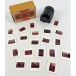 A boxed mid century Russian bakelite viewfinder with 20 assorted view cards. Depicting buildings,
