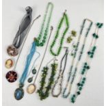 A collection of modern and vintage costume jewellery. To include statement necklaces, brooches and