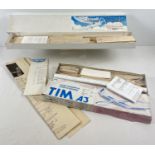 2 vintage boxed model aircraft kits, complete with instructions. An Airsail Vintage Series