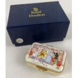 A boxed limited edition Royal Doulton "Bunnykins Celebrate The Millenium" enameled trinket box.