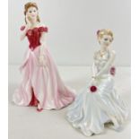 A 1994 Figurine Of The Year "Sarah" by Coalport. Together with a 1994 Ladies Of Fashion "Gail"