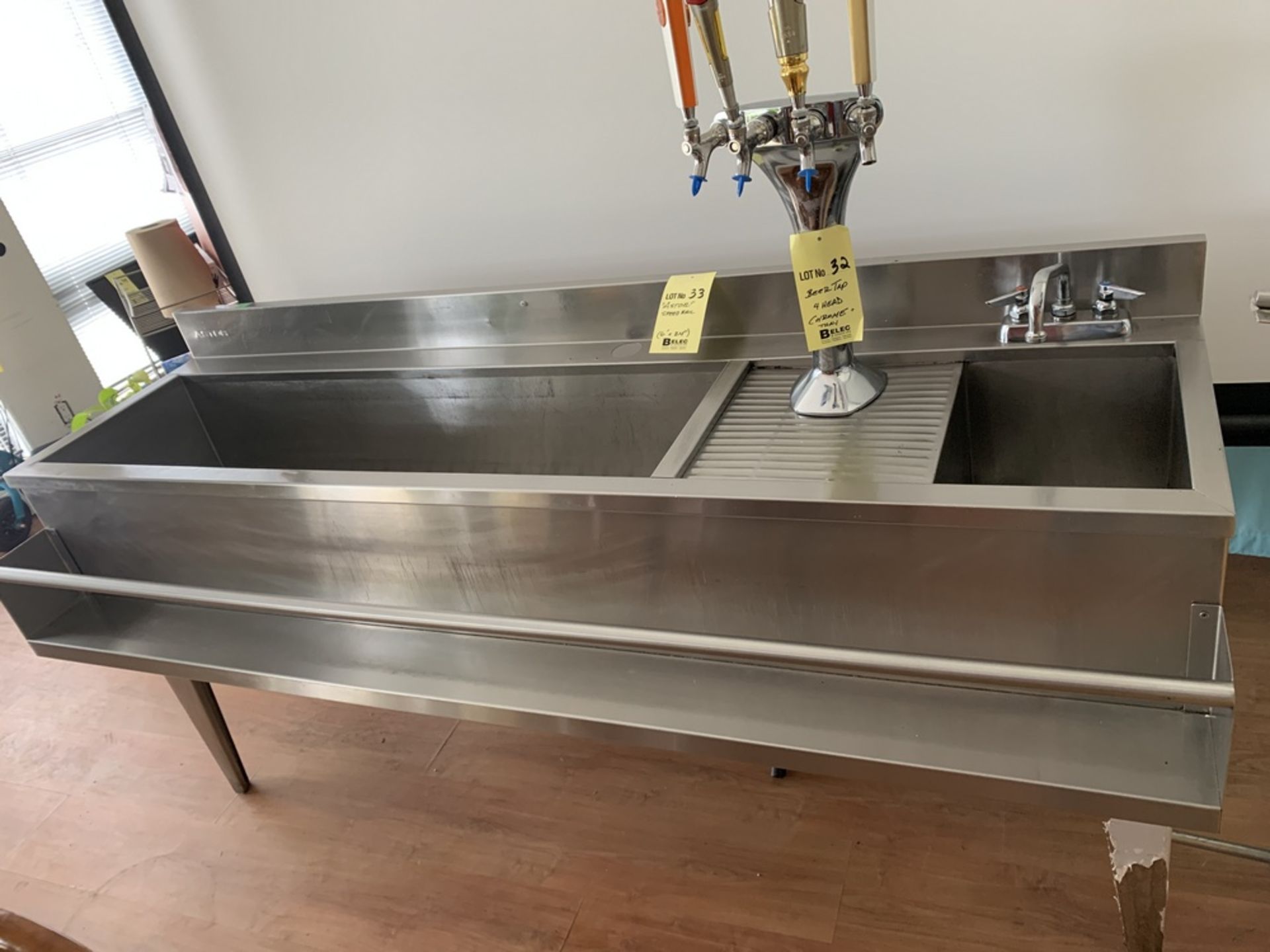 ASTOR Évier bar Speed rail 6' x 24" a/ trou pour biere tap en fut