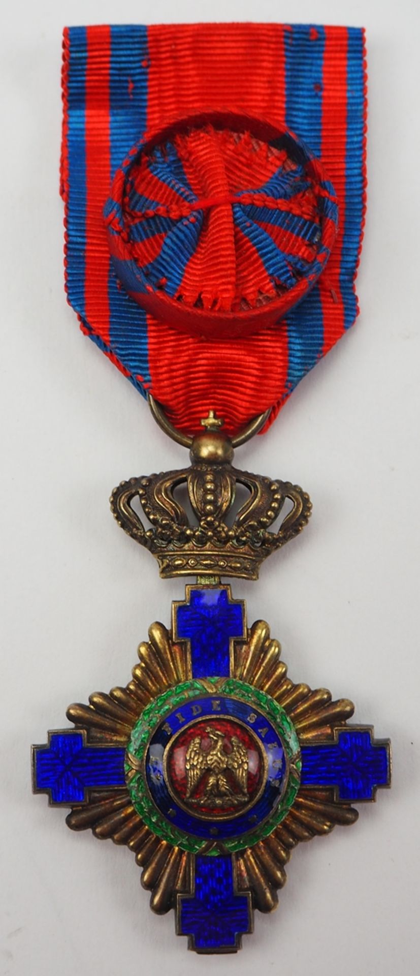 Rumänien: Orden des Sterns von Rumänien, 1. Modell (1864-1932), Offizierskreuz.