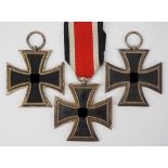 Eisernes Kreuz, 1939, 2. Klasse - 3 Exemplare.