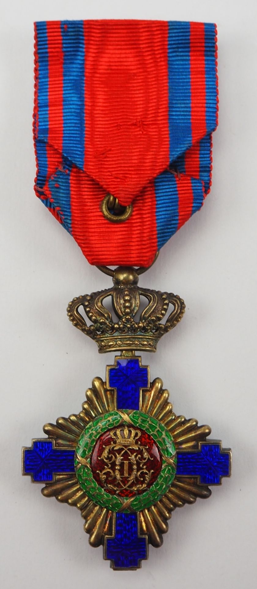 Rumänien: Orden des Sterns von Rumänien, 1. Modell (1864-1932), Offizierskreuz. - Bild 3 aus 3
