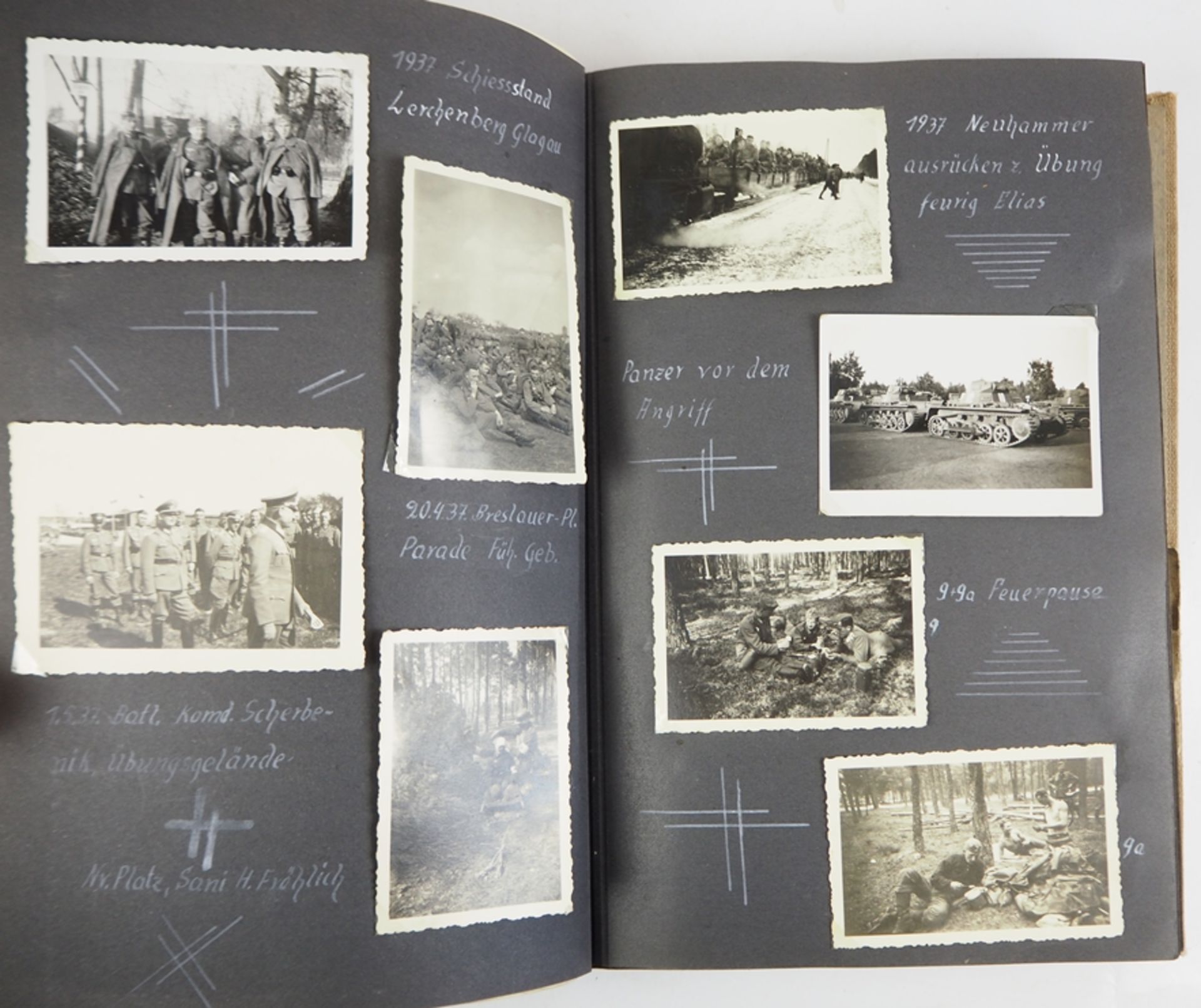 Wehrmacht: Fotoalbum eines Angehörigen des Infanterie-Regiment 54 - 1936 bis 1945. - Bild 3 aus 8