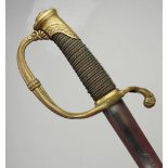 Frankreich: Säbel für Infanterie Offiziere M1821 "Donné par le Roi.".