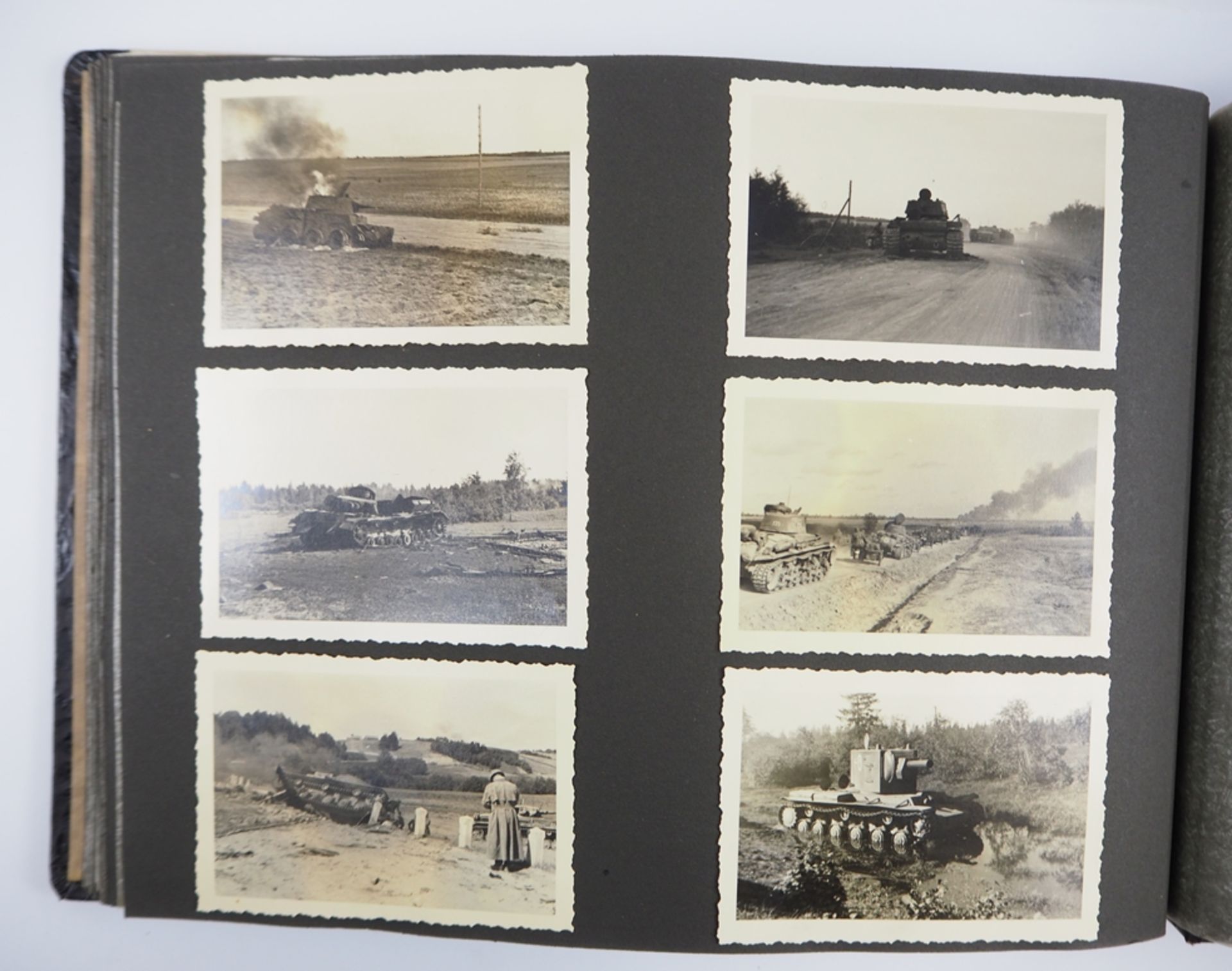 Wehrmacht: Fotoalbum Frankreich- und Russlandfeldzug - viele Panzer. - Image 4 of 8