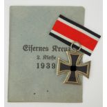 Eisernes Kreuz, 1939, 2. Klasse, in Verleihungstüte.