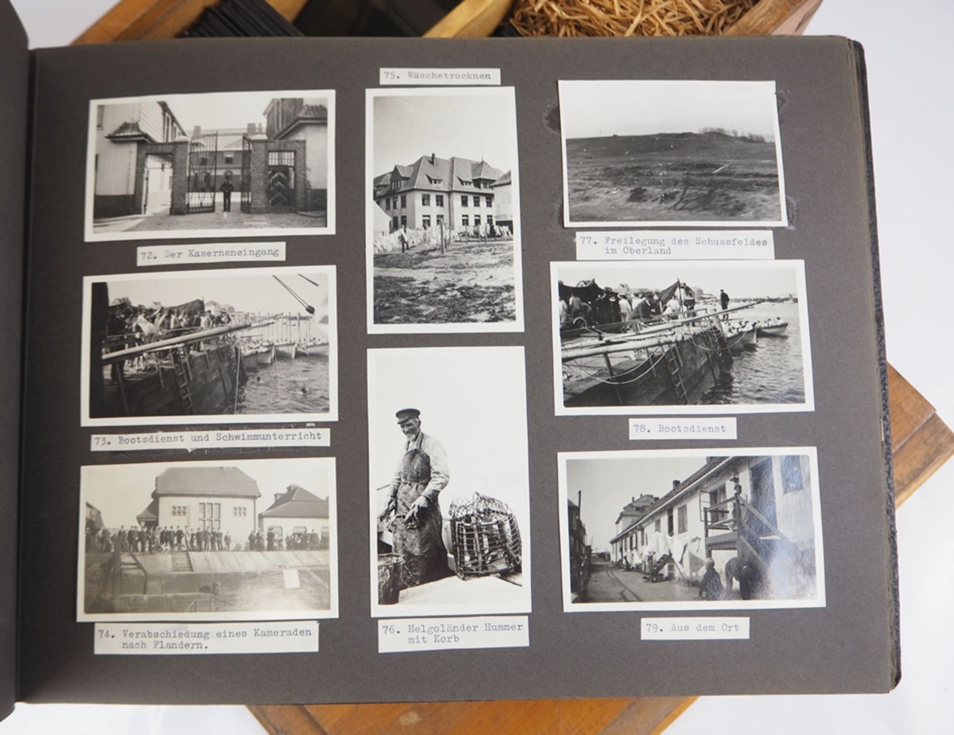 Helgoland Fotoalbum und Glasplatten-Negative. - Bild 7 aus 13