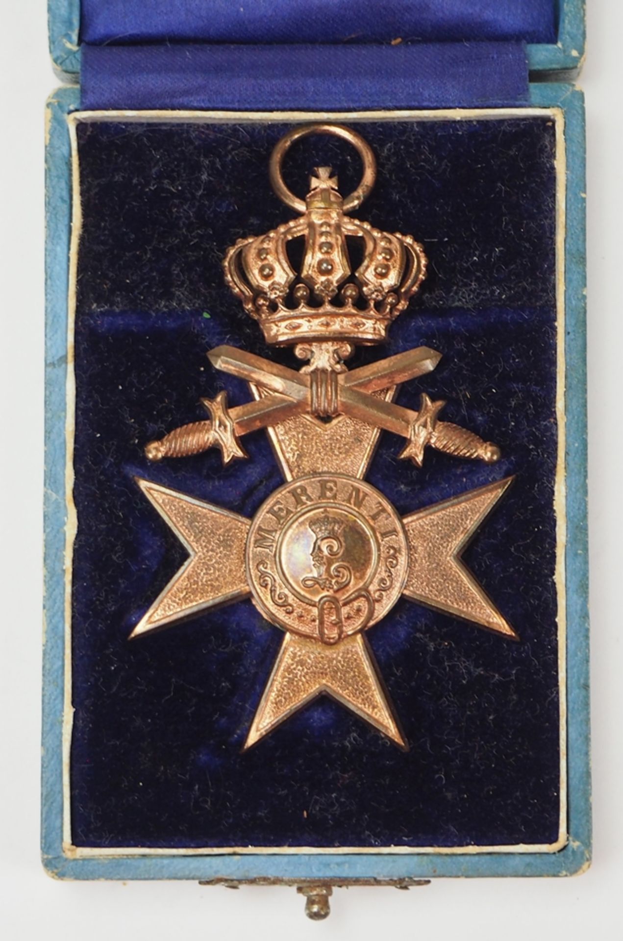 Bayern: Militär-Verdienstkreuz, 3. Klasse mit Krone, im Etui.