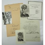 Wehrmacht: Dokumente aus dem Nachlass eines Generalleutnant a.D. der Kavallerie.