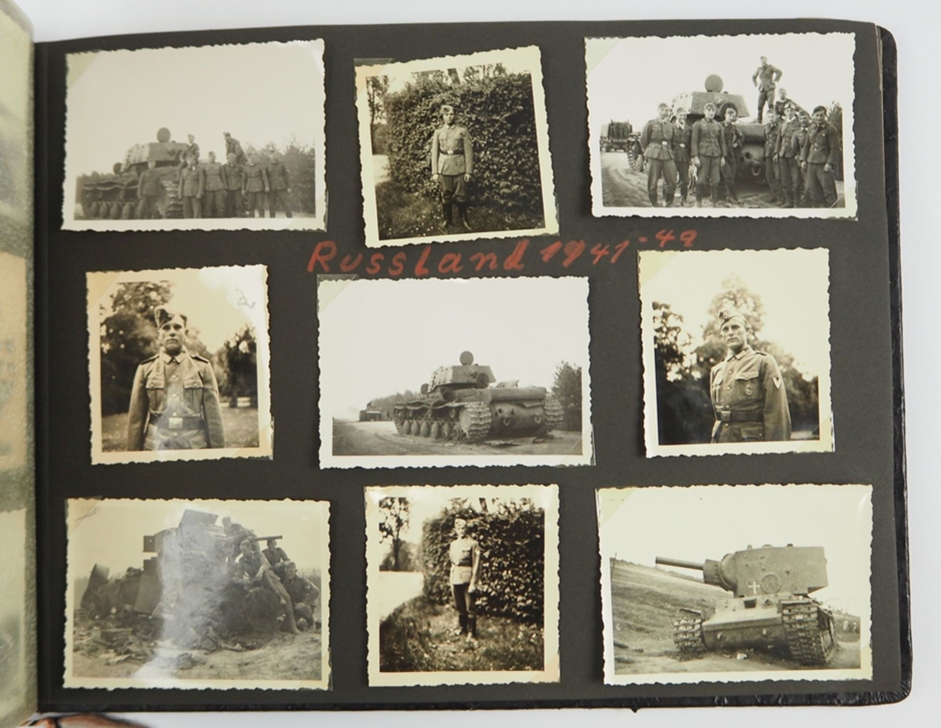 Wehrmacht: Fotoalbum Frankreich- und Russlandfeldzug - viele Panzer.