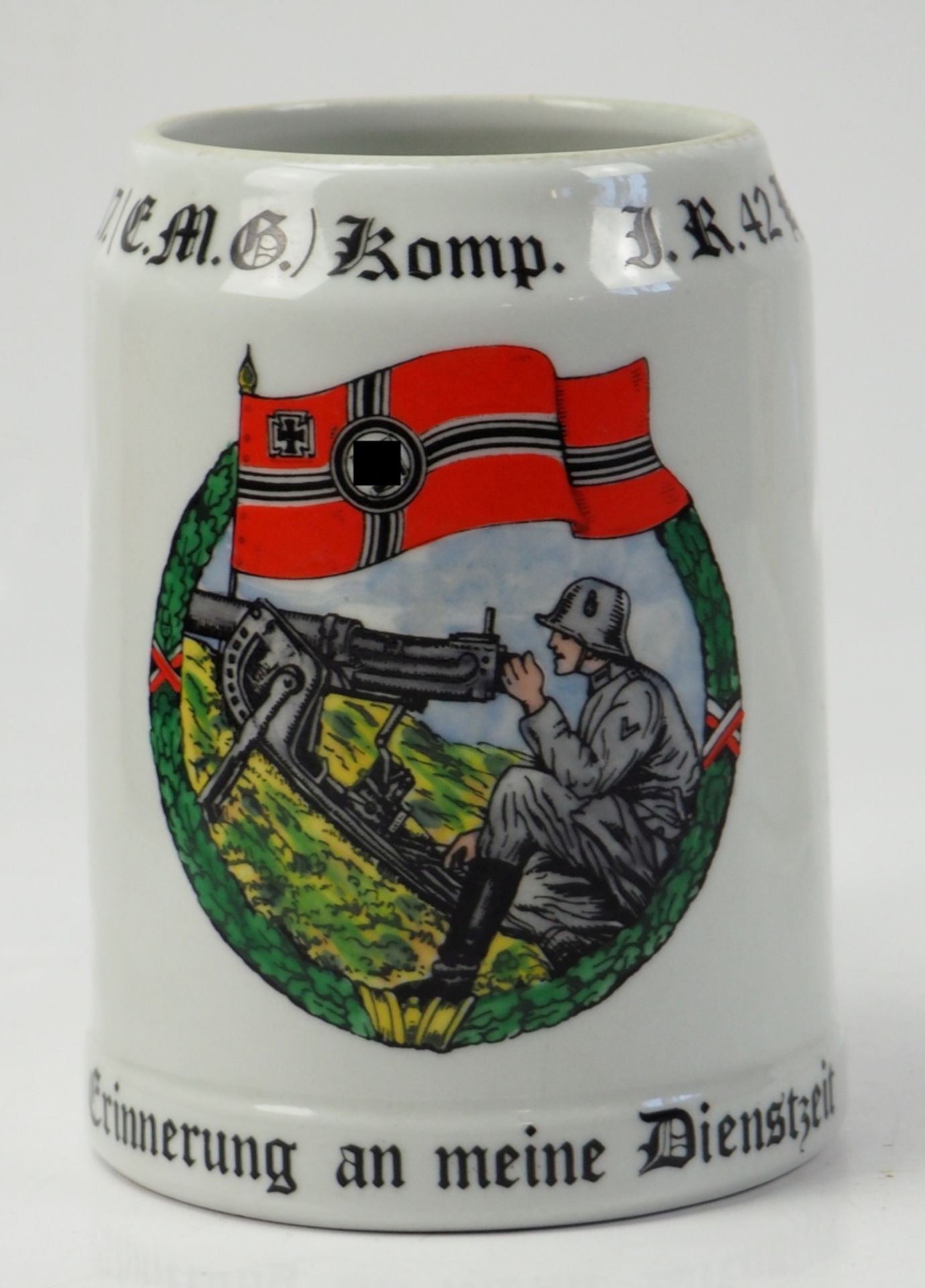 Wehrmacht: Reservistenkrug der 17. (s.M.G.) Komp. / Infanterie-Regiment 42 - Hof.