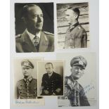 Wehrmacht: Ritterkreuzträger Autographen.