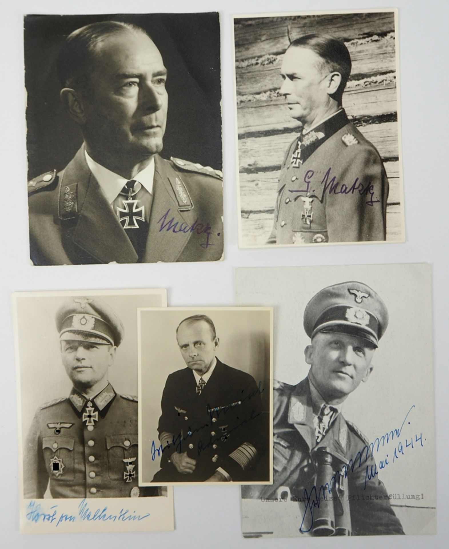 Wehrmacht: Ritterkreuzträger Autographen.